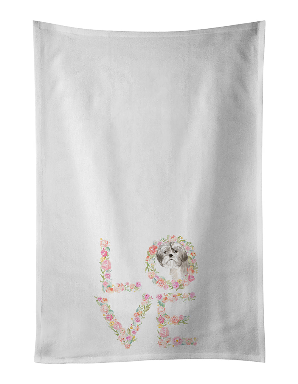 Shih Tzu #2 Love Kitchen Towel Set of 2 - One Color / One Size - Home & Garden - Home Textile - Towels