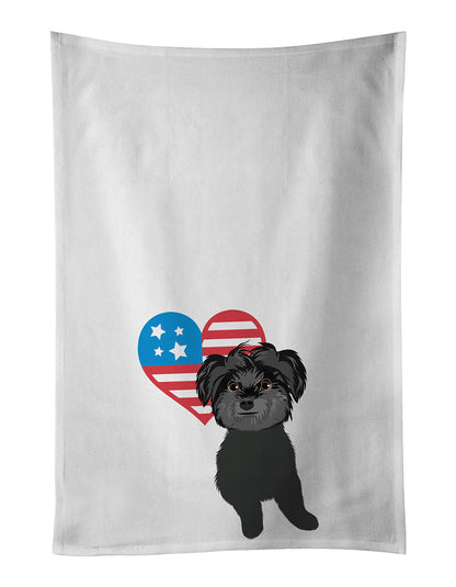 Shih-Tzu Black Patriotic Kitchen Towel Set of 2 - One Color / One Size - Home & Garden - Home Textile - Towels