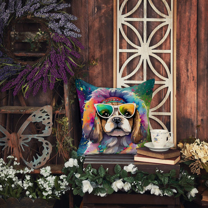 Shih Tzu Hippie Dawg Throw Pillow - One Color / One Size - Home & Garden - Home Textile - Pillows