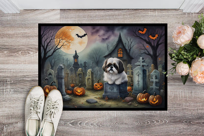 Shih Tzu Spooky Halloween Doormat - One Color / One Size - Home & Garden - Home Textile - Carpets & Rugs
