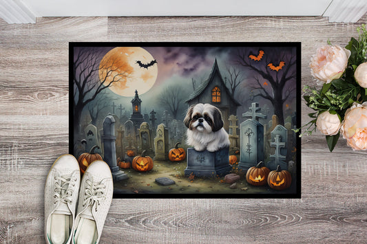 Shih Tzu Spooky Halloween Doormat - One Color / One Size - Home & Garden - Home Textile - Carpets & Rugs