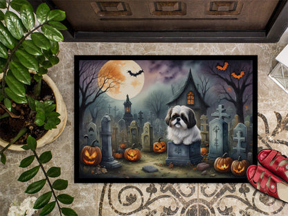Shih Tzu Spooky Halloween Doormat - One Color / One Size - Home & Garden - Home Textile - Carpets & Rugs