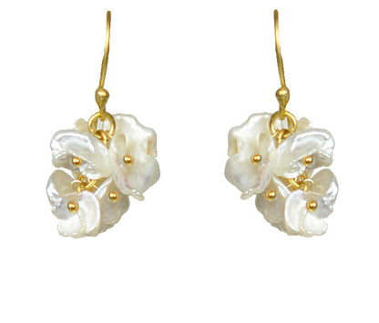 Short Keshi Pearl Cluster Earrings - One Color / One Size - Jewelry & Accessories - Earrings