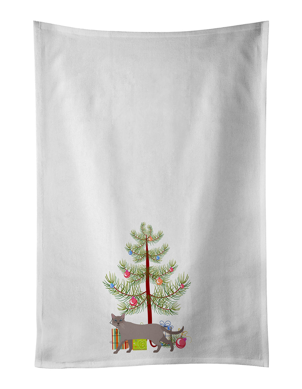 Siamese Traditional Cat Christmas Kitchen Towel Set of 2 - One Color / One Size - Home & Garden - Home Textile - Towels