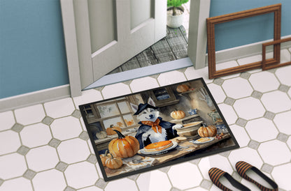 Siberian Husky Fall Kitchen Pumpkins Doormat - One Color / One Size - Home & Garden - Home Textile - Carpets & Rugs