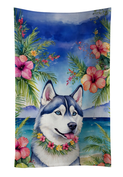 Siberian Husky Luau Kitchen Towel - One Color / One Size - Home & Garden - Home Textile - Towels