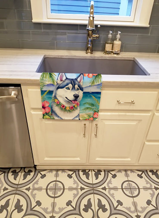 Siberian Husky Luau Kitchen Towel - One Color / One Size - Home & Garden - Home Textile - Towels