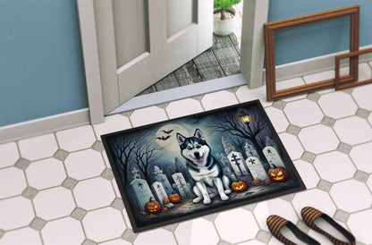 Siberian Husky Spooky Halloween Doormat - One Color / One Size - Home & Garden - Home Textile - Carpets & Rugs