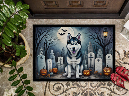Siberian Husky Spooky Halloween Doormat - One Color / One Size - Home & Garden - Home Textile - Carpets & Rugs
