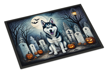 Siberian Husky Spooky Halloween Doormat - One Color / One Size - Home & Garden - Home Textile - Carpets & Rugs