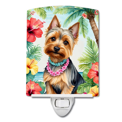 Silky Terrier Luau Ceramic Night Light - One Color / One Size - Home & Garden - Home Improvement - Lights & Lighting