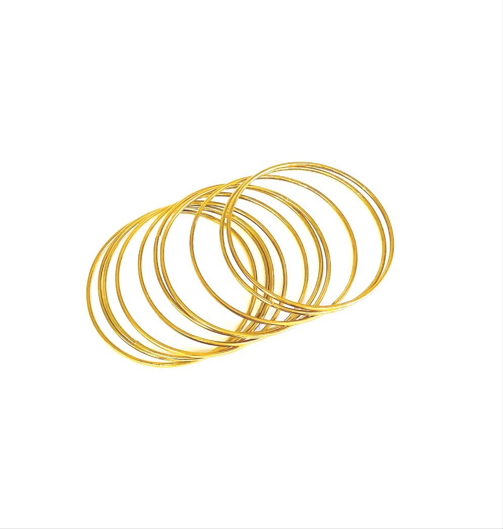 Simple Brass Bangles - One Color / One Size - Jewelry & Accessories - Bracelets & Bangles - Bangles