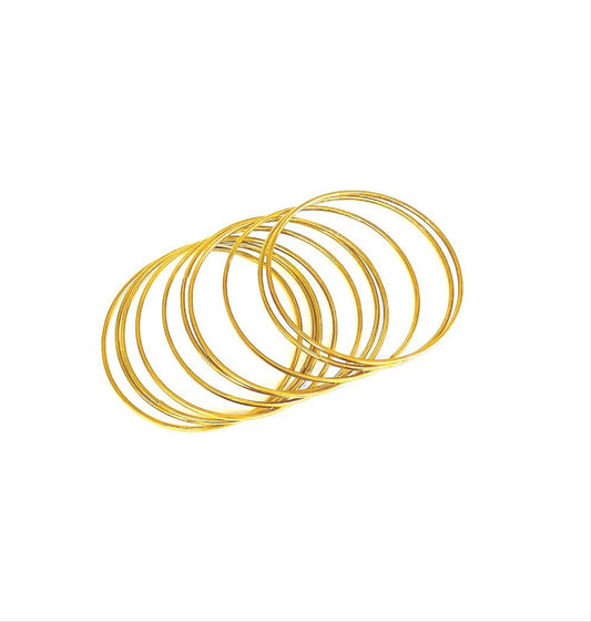 Simple Brass Bangles - One Color / One Size - Jewelry & Accessories - Bracelets & Bangles - Bangles