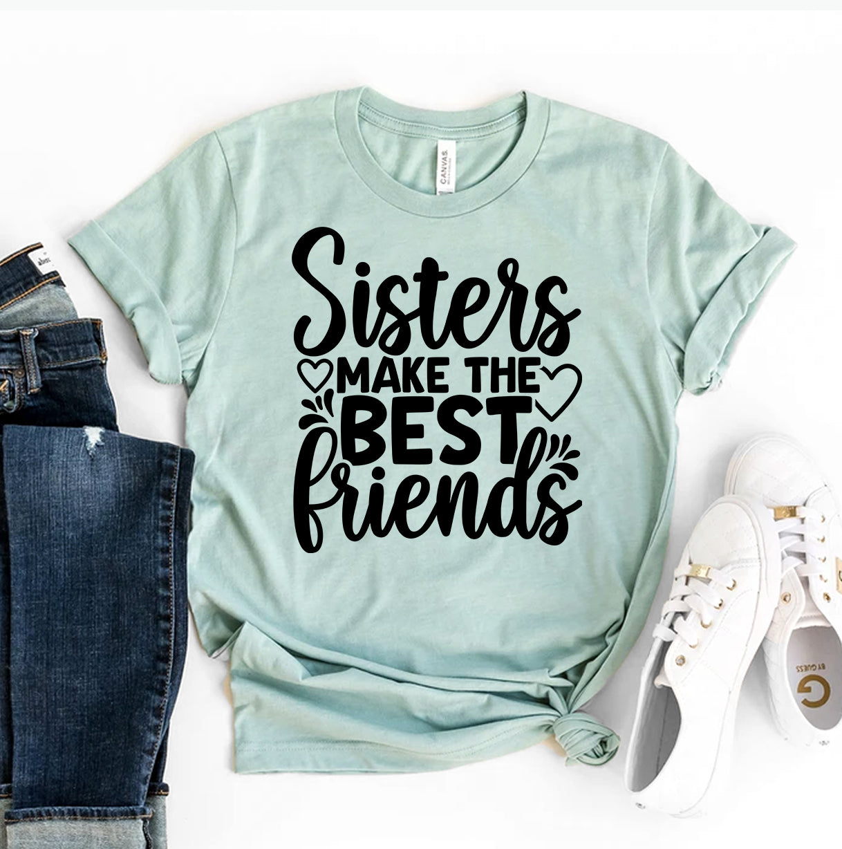 Sisters Make the Best Friends T-Shirt - Women’s Fashion - Women’s Clothing - Tops & Tees - T-Shirts