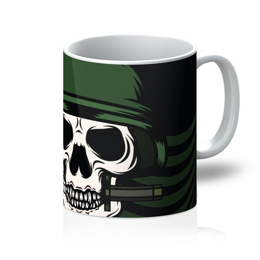 Skull With Bayonet Mug - One Color / One Size - Home & Garden - Kitchen Dining & Bar - Drinkware