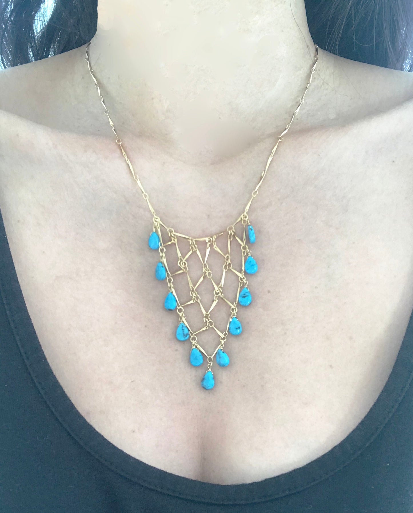 Sleeping Beauty Turquoise Statement Necklace - One Color / One Size - Jewelry & Accessories