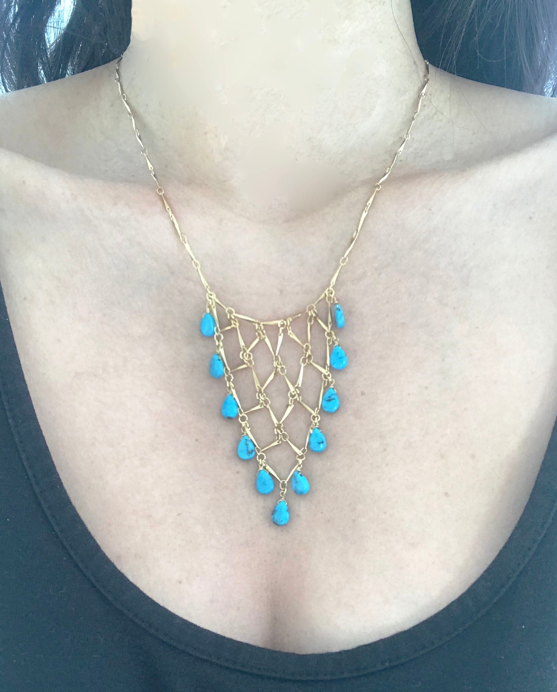 Sleeping Beauty Turquoise Statement Necklace - One Color / One Size - Jewelry & Accessories