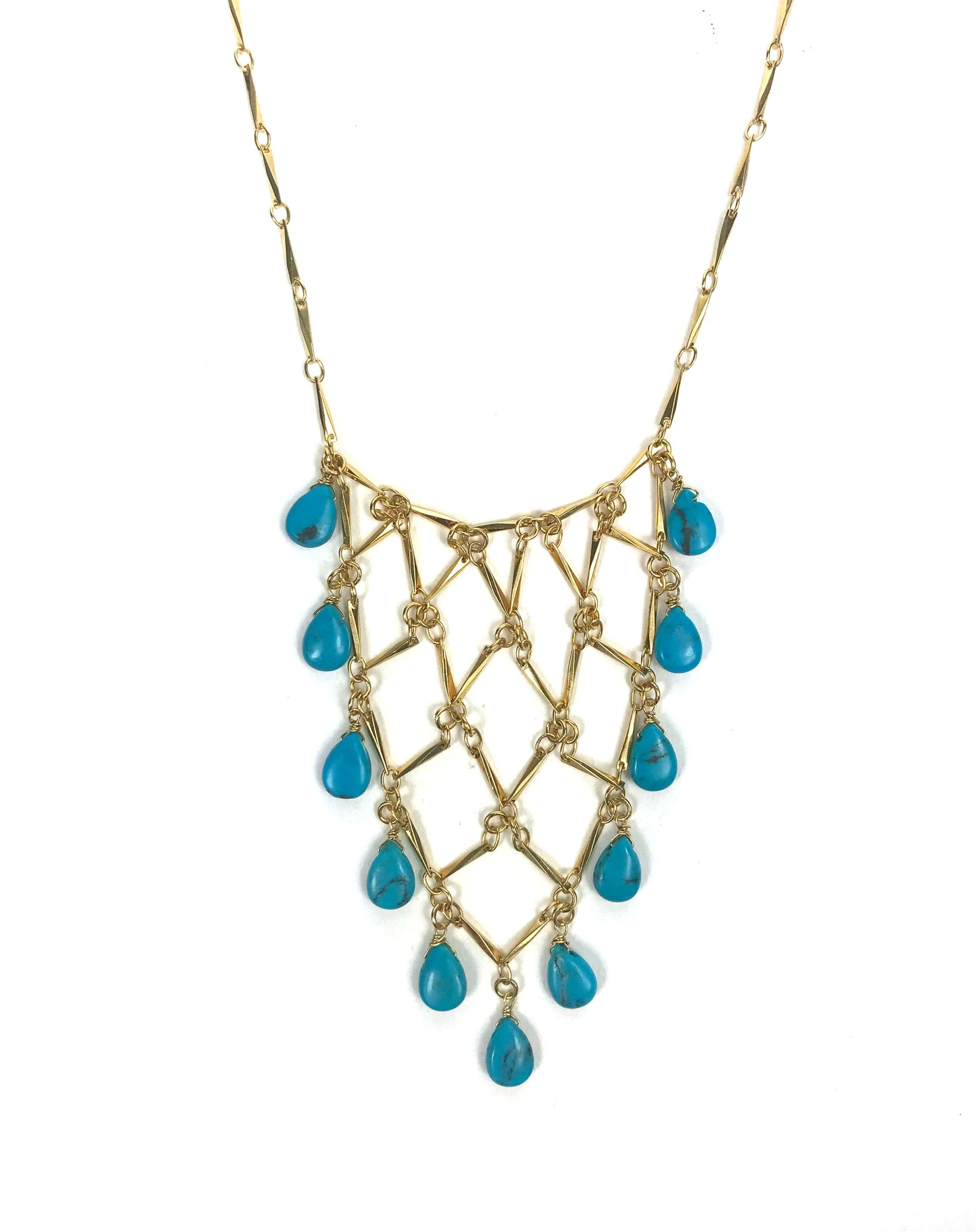 Sleeping Beauty Turquoise Statement Necklace - One Color / One Size - Jewelry & Accessories