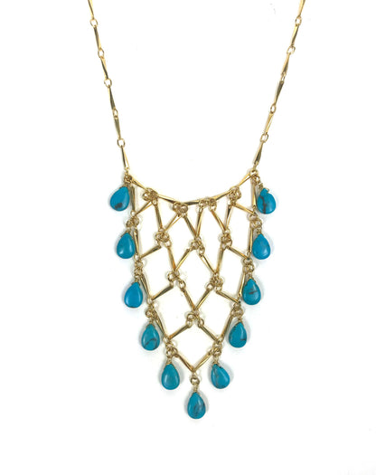 Sleeping Beauty Turquoise Statement Necklace - One Color / One Size - Jewelry & Accessories