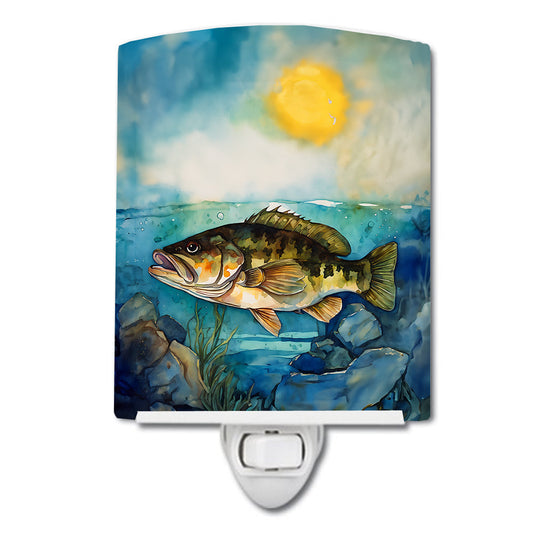 Smallmouth Bass Ceramic Night Light - One Color / One Size - Home & Garden - Home Improvement - Lights & Lighting