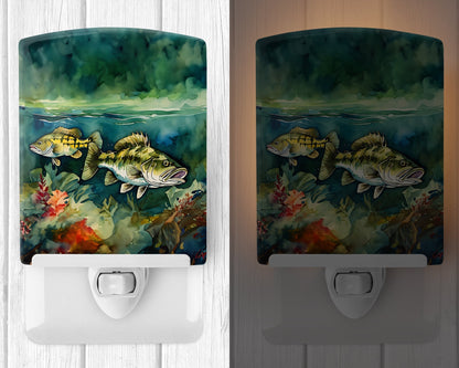 Smallmouth Bass Ceramic Night Light - One Color / One Size - Home & Garden - Home Improvement - Lights & Lighting