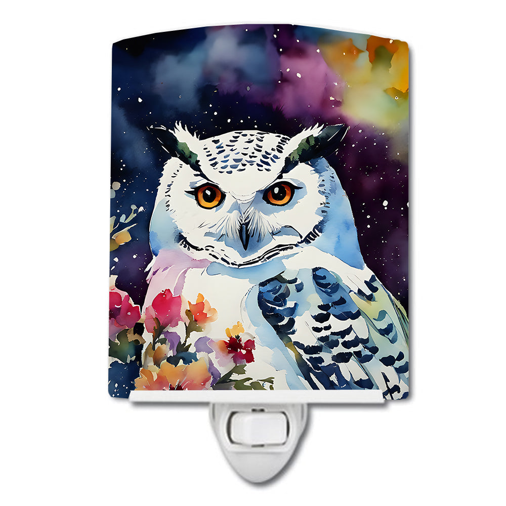 Snowy Owl Ceramic Night Light - One Color / One Size - Home & Garden - Home Improvement - Lights & Lighting - Night
