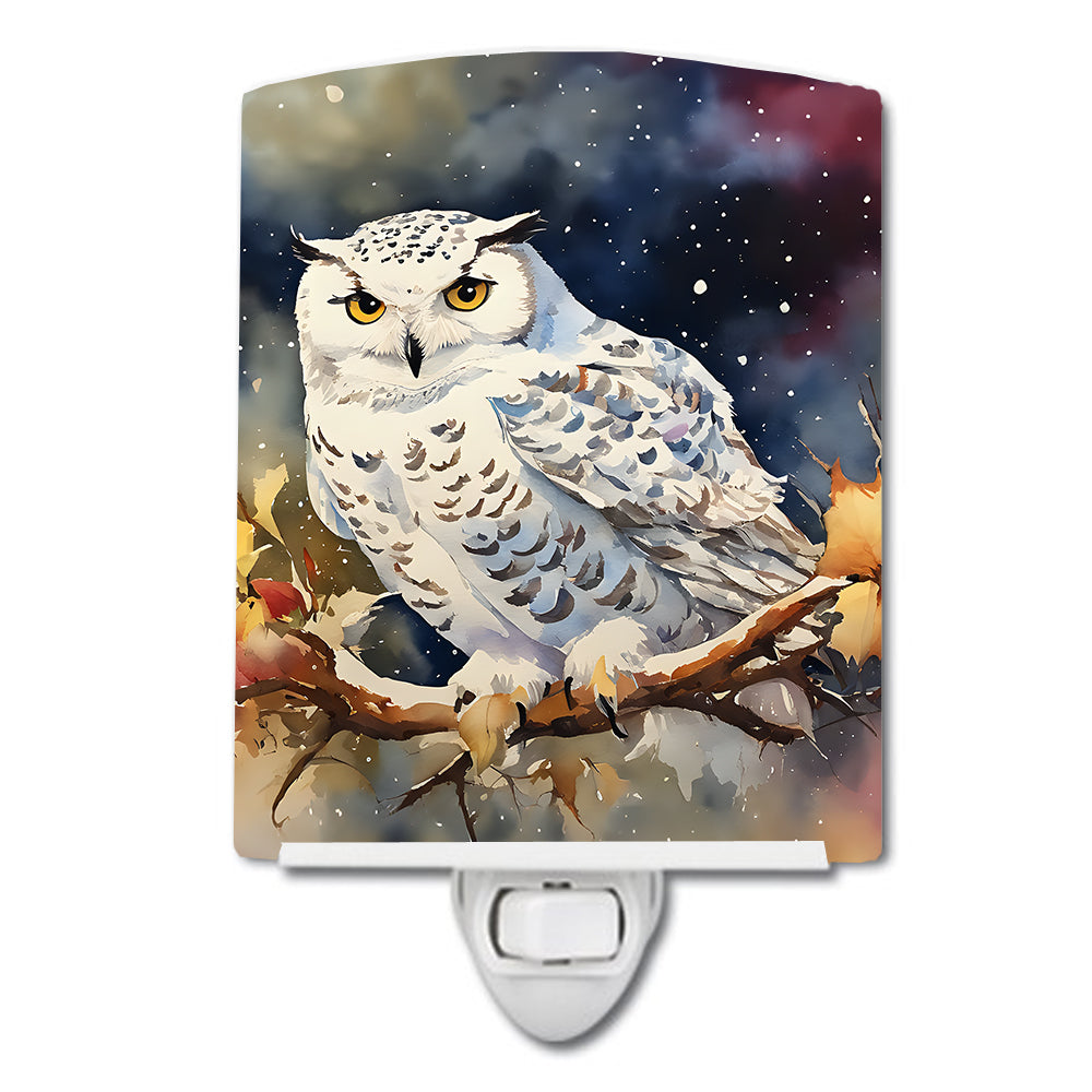 Snowy Owl Ceramic Night Light - One Color / One Size - Home & Garden - Home Improvement - Lights & Lighting - Night
