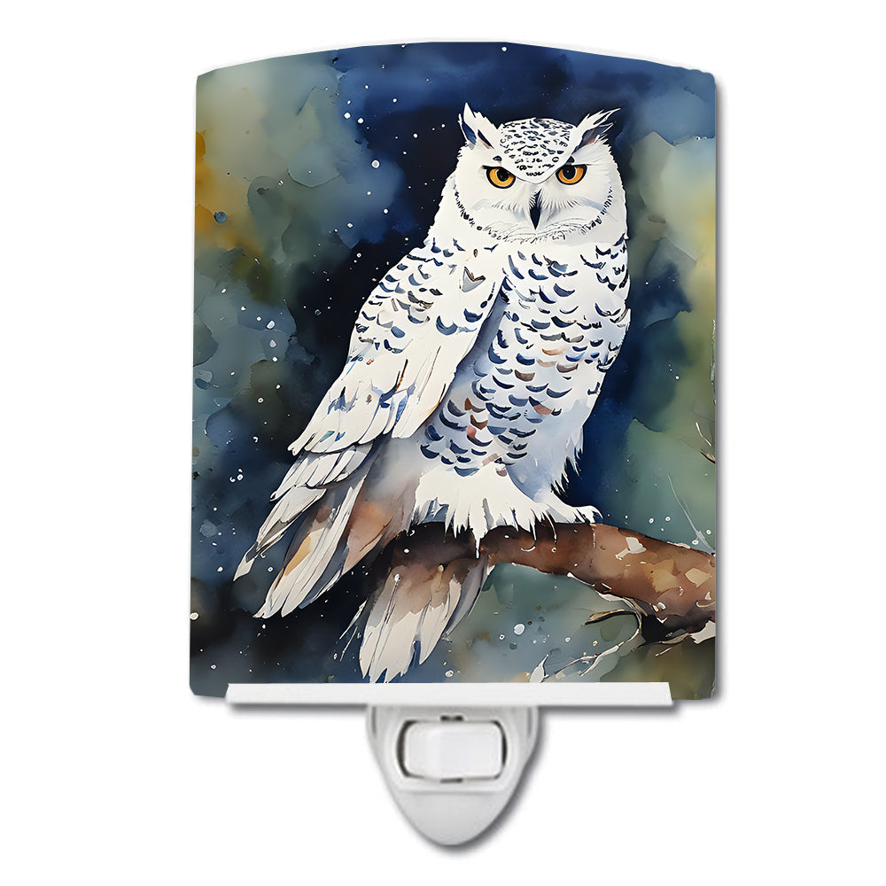 Snowy Owl Ceramic Night Light - One Color / One Size - Home & Garden - Home Improvement - Lights & Lighting - Night