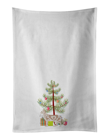 Sokoke Cat Christmas Kitchen Towel Set of 2 - One Color / One Size - Home & Garden - Home Textile - Towels
