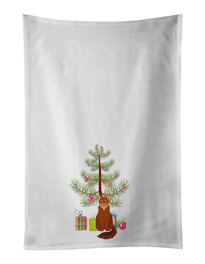 Somali Cat Christmas Kitchen Towel Set of 2 - One Color / One Size - Home & Garden - Home Textile - Towels