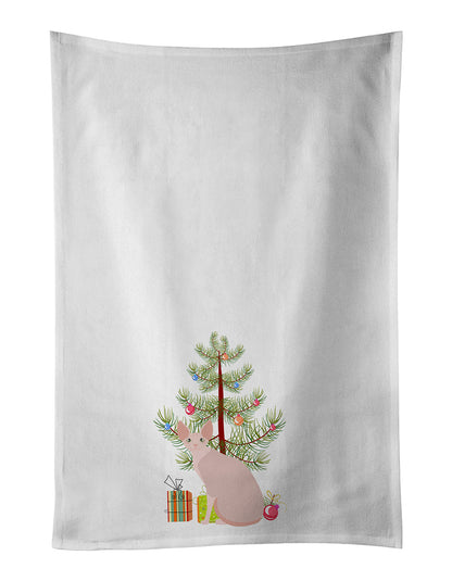 Sphynx Cat Christmas Kitchen Towel Set of 2 - One Color / One Size - Home & Garden - Home Textile - Towels