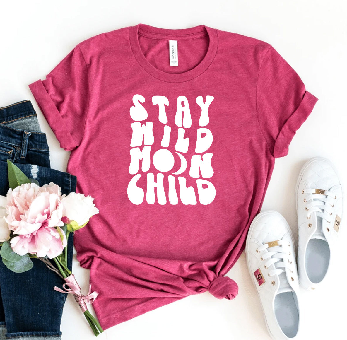 Stay Wild Moon Child T-Shirt - Women’s Fashion - Women’s Clothing - Tops & Tees - T-Shirts