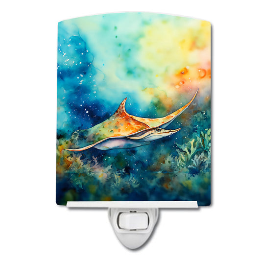 Sting Ray Ceramic Night Light - One Color / One Size - Home & Garden - Home Improvement - Lights & Lighting - Night