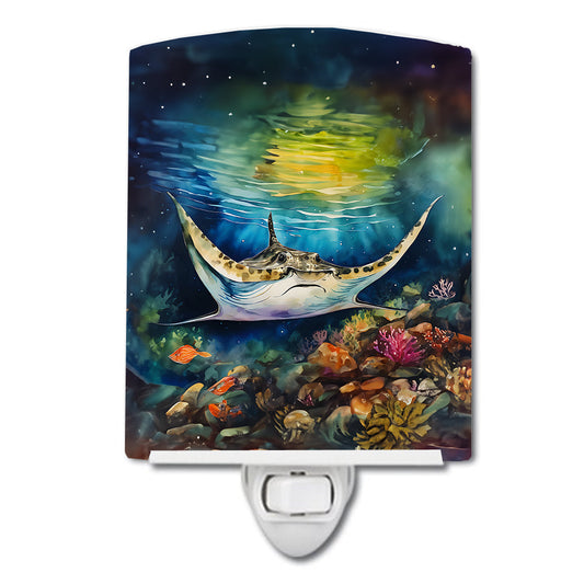 Sting Ray Ceramic Night Light - One Color / One Size - Home & Garden - Home Improvement - Lights & Lighting - Night