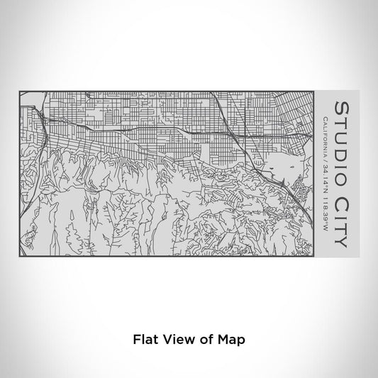 Studio City - California Map Insulated Bottle - Drinkware