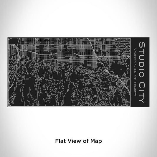 Studio City - California Map Insulated Bottle in Matte Black - Drinkware