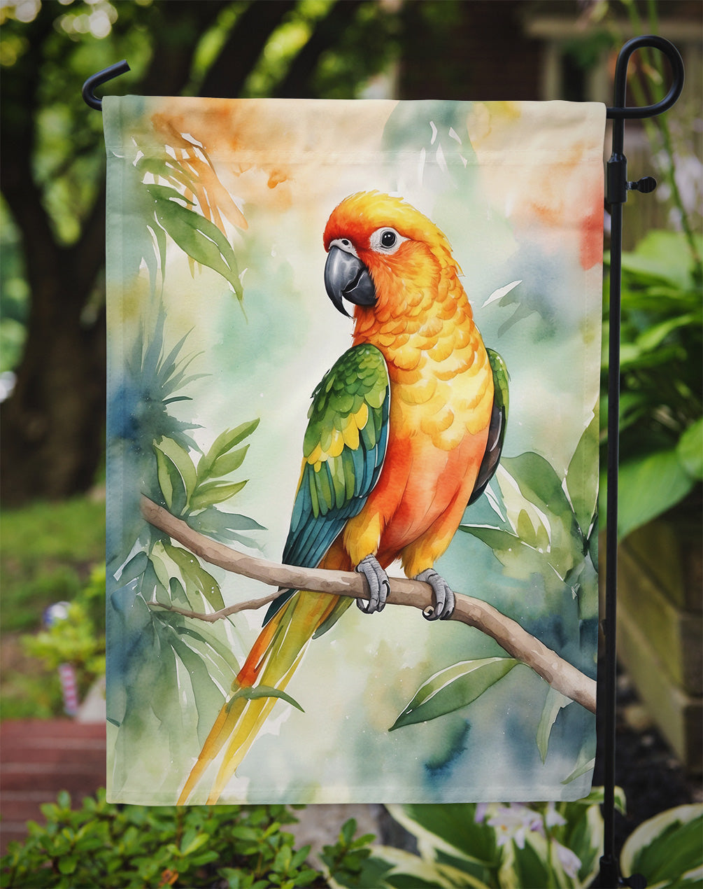 Sun Conure Garden Flag - One Color / One Size - Home & Garden - Home Decor - Flags Banners & Accessories