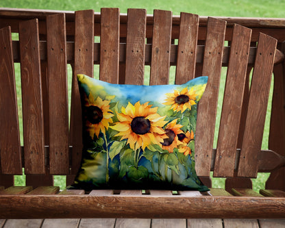 Sunflowers in Watercolor Throw Pillow - One Color / One Size - Home & Garden - Home Textile - Pillows