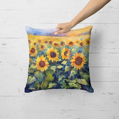 Sunflowers in Watercolor Throw Pillow - One Color / One Size - Home & Garden - Home Textile - Pillows