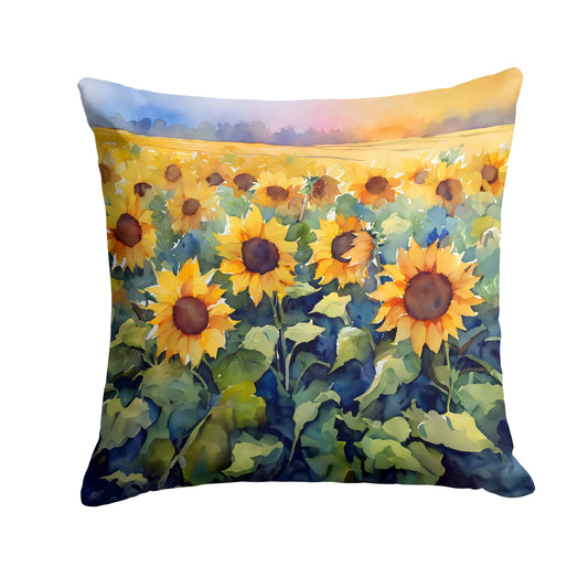 Sunflowers in Watercolor Throw Pillow - One Color / One Size - Home & Garden - Home Textile - Pillows