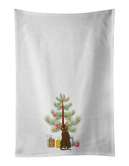 Suphalak Cat Christmas Kitchen Towel Set of 2 - One Color / One Size - Home & Garden - Home Textile - Towels