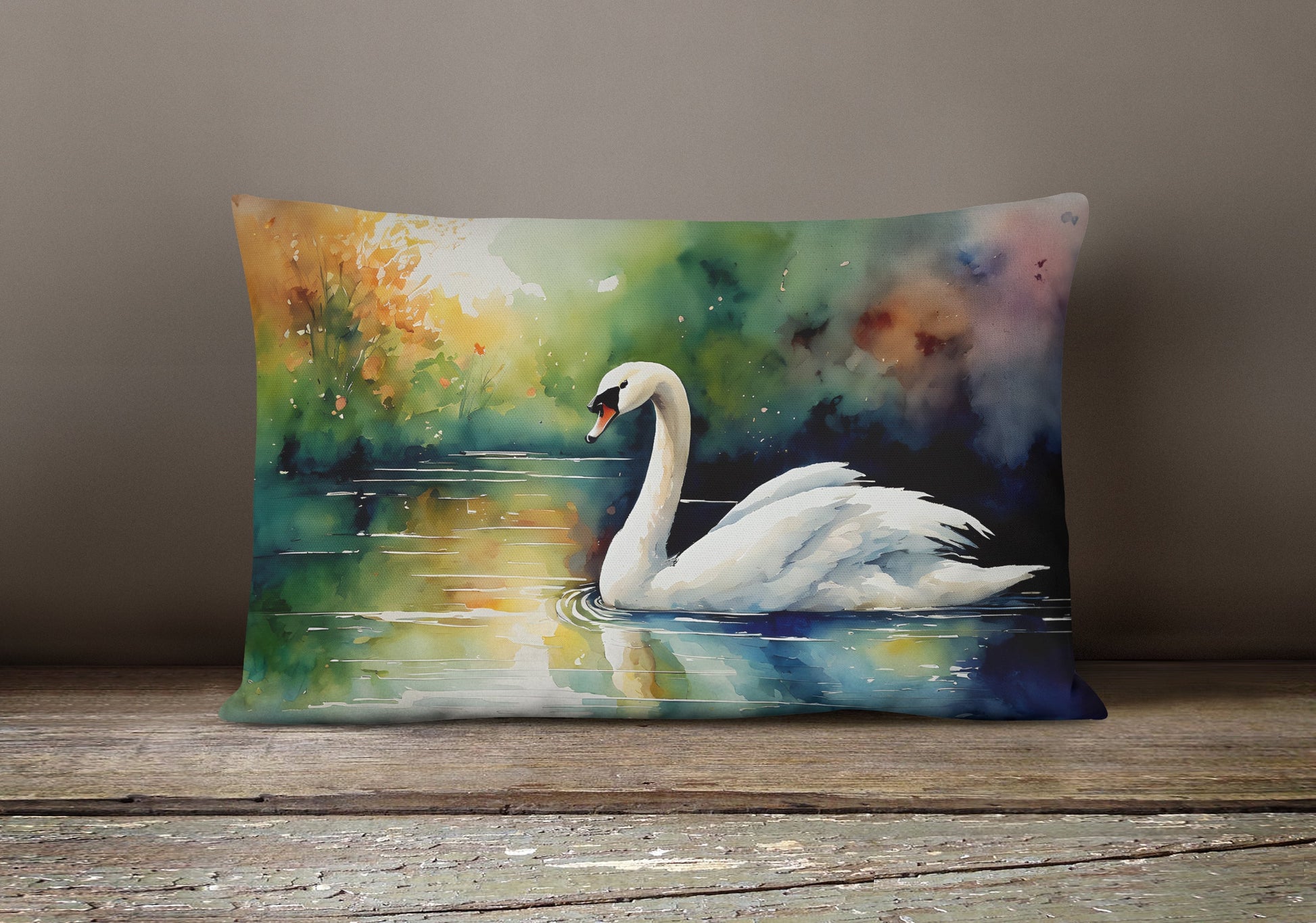 Swan Throw Pillow - One Color / One Size - Home & Garden - Home Textile - Pillows
