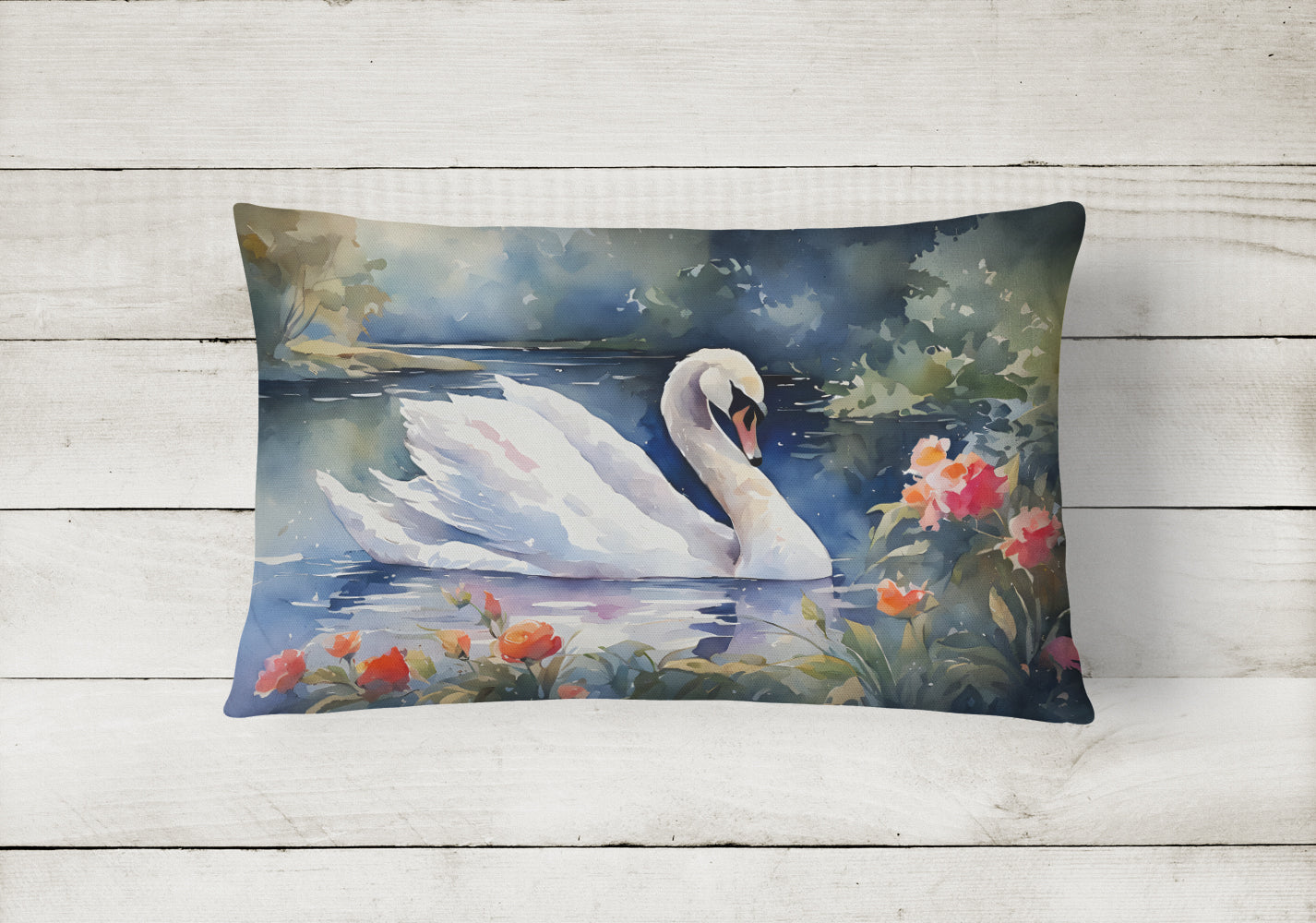 Swan Throw Pillow - One Color / One Size - Home & Garden - Home Textile - Pillows