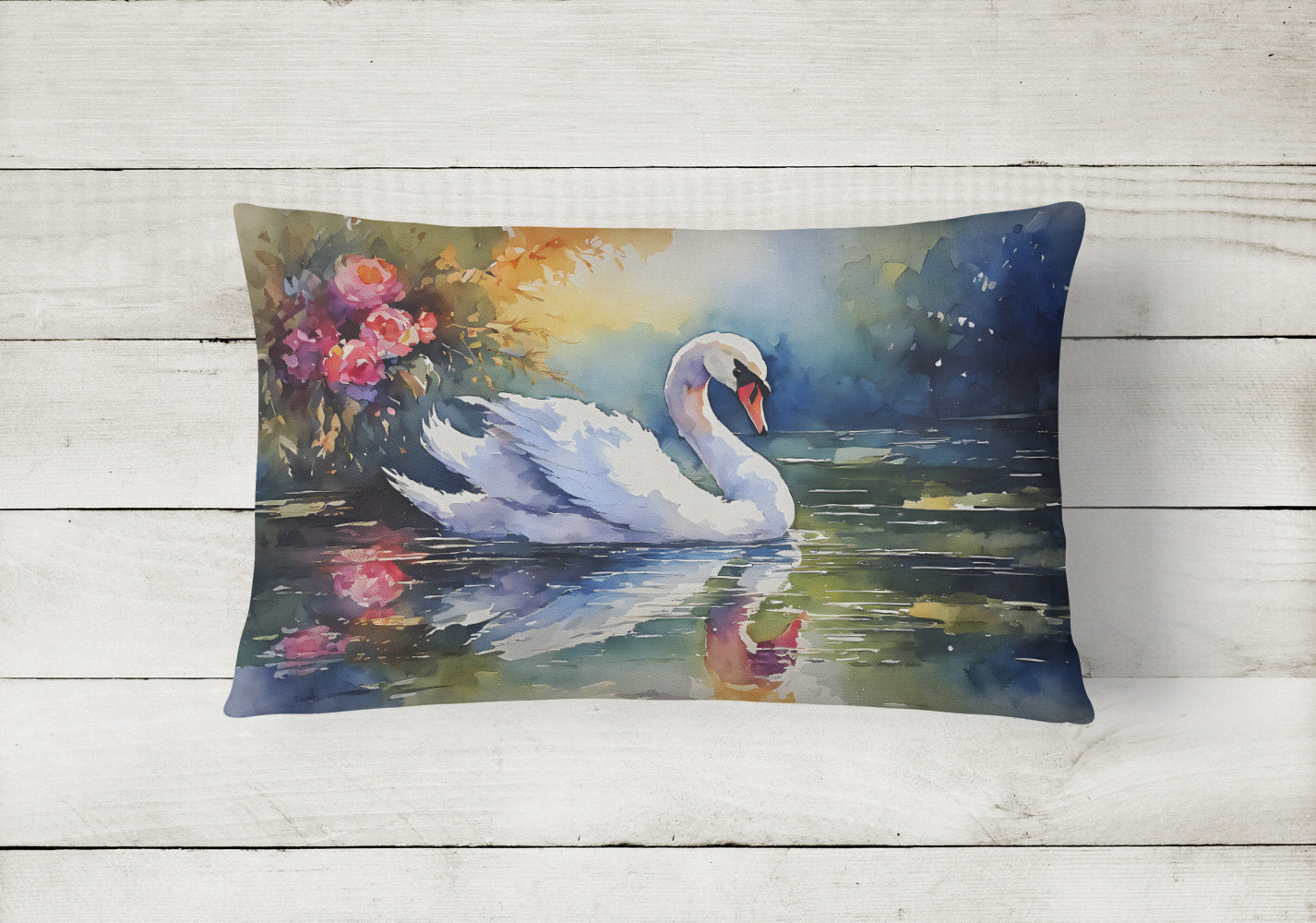 Swan Throw Pillow - One Color / One Size - Home & Garden - Home Textile - Pillows