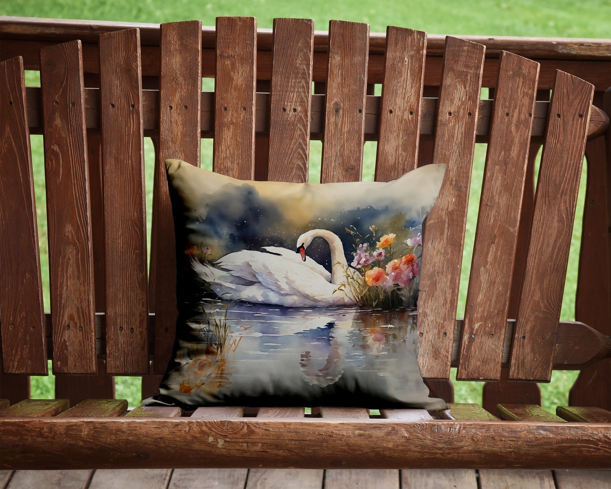 Swan Throw Pillow - One Color / One Size - Home & Garden - Home Textile - Pillows