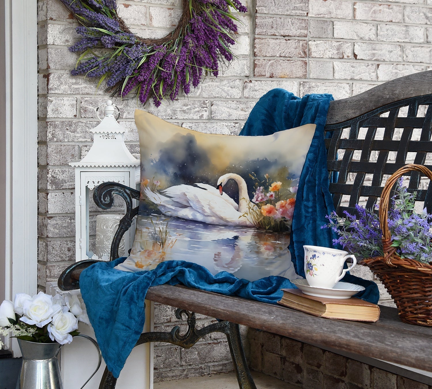 Swan Throw Pillow - One Color / One Size - Home & Garden - Home Textile - Pillows