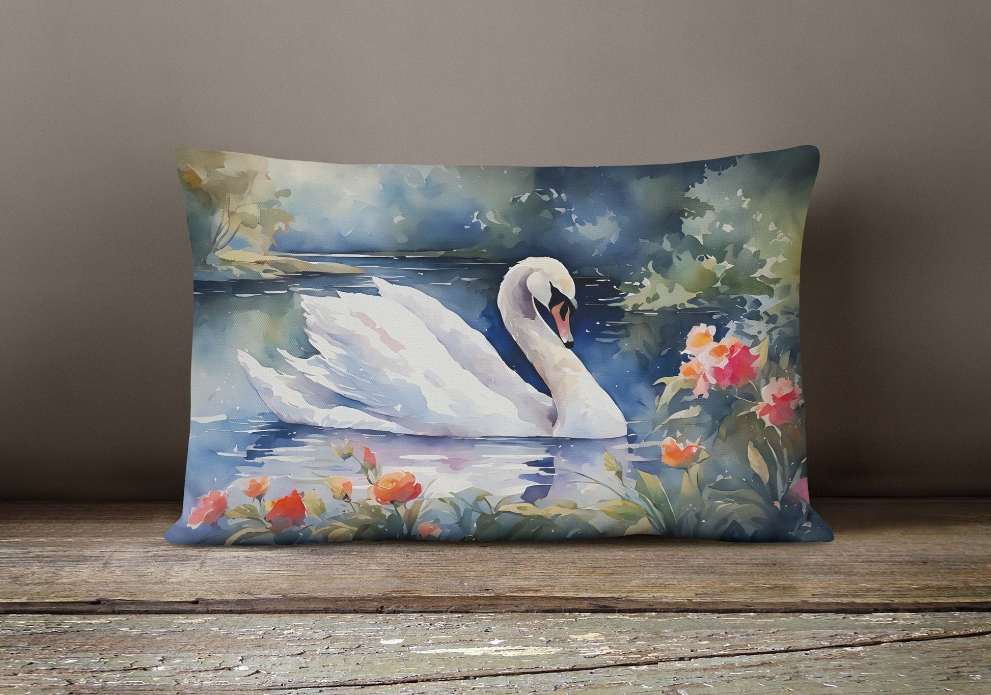 Swan Throw Pillow - One Color / One Size - Home & Garden - Home Textile - Pillows