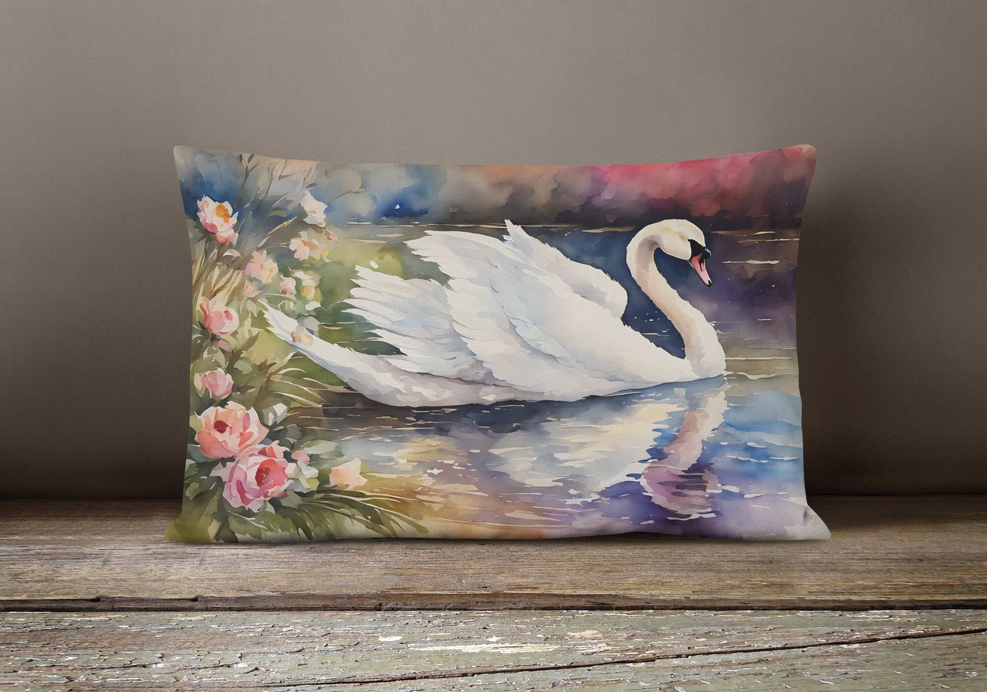 Swan Throw Pillow - One Color / One Size - Home & Garden - Home Textile - Pillows