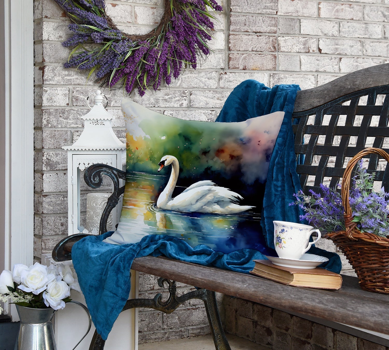 Swan Throw Pillow - One Color / One Size - Home & Garden - Home Textile - Pillows