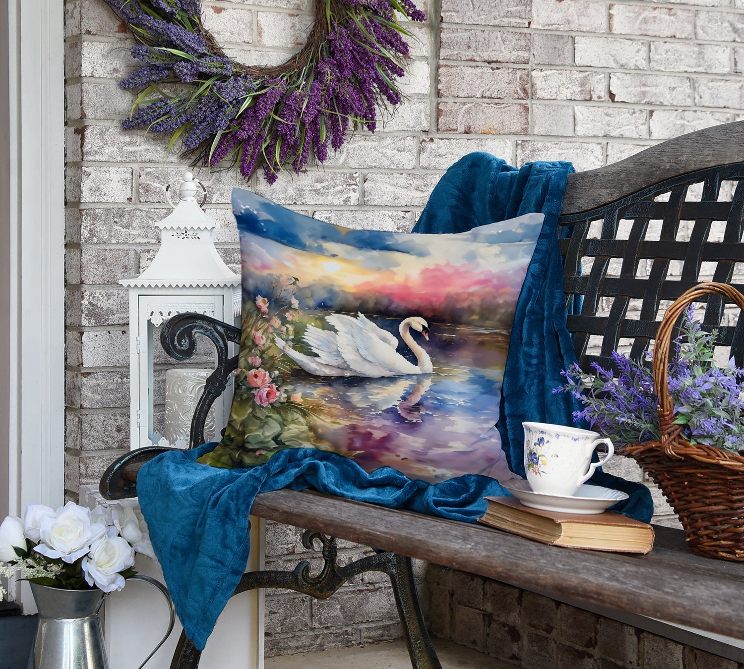 Swan Throw Pillow - One Color / One Size - Home & Garden - Home Textile - Pillows
